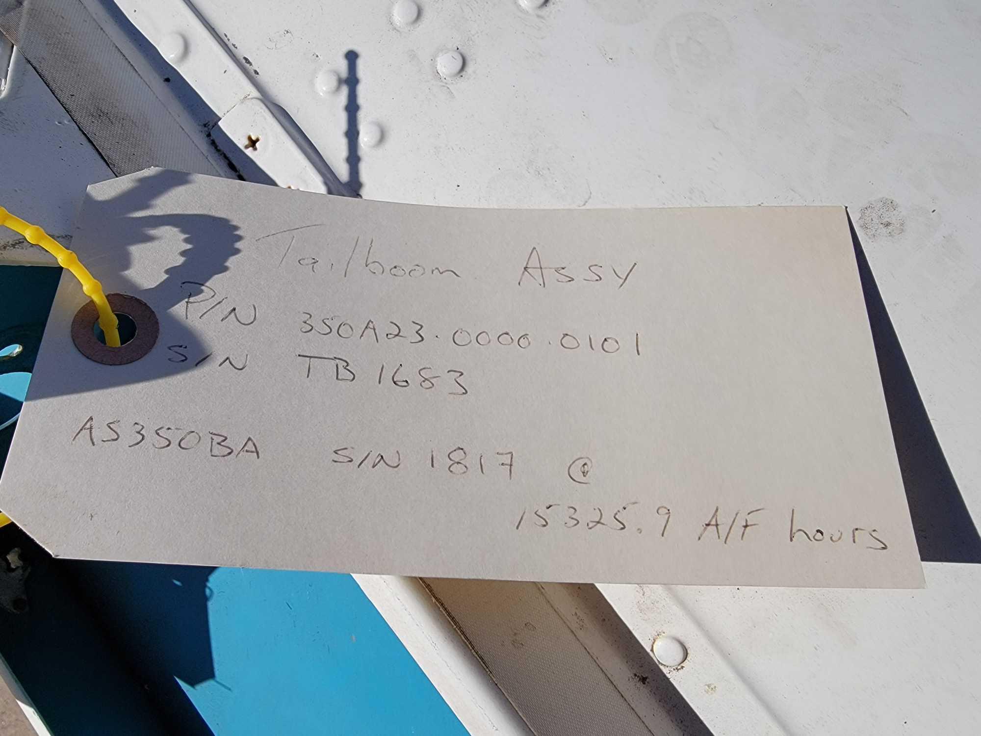 AS350 BA TAILBOOM ASSY 350A23-0000-0101