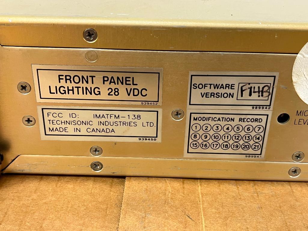 TECHNISONIC TFM-138B VHF/FM TRANSCEIVERS 921012-1