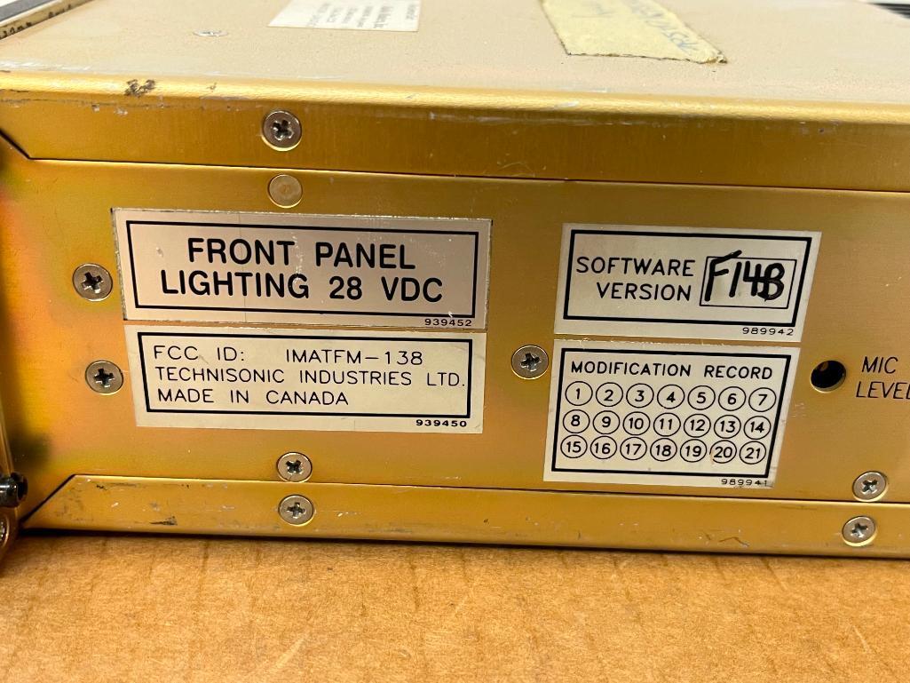 TECHNISONIC TFM-138B VHF/FM TRANSCEIVERS 921012-1