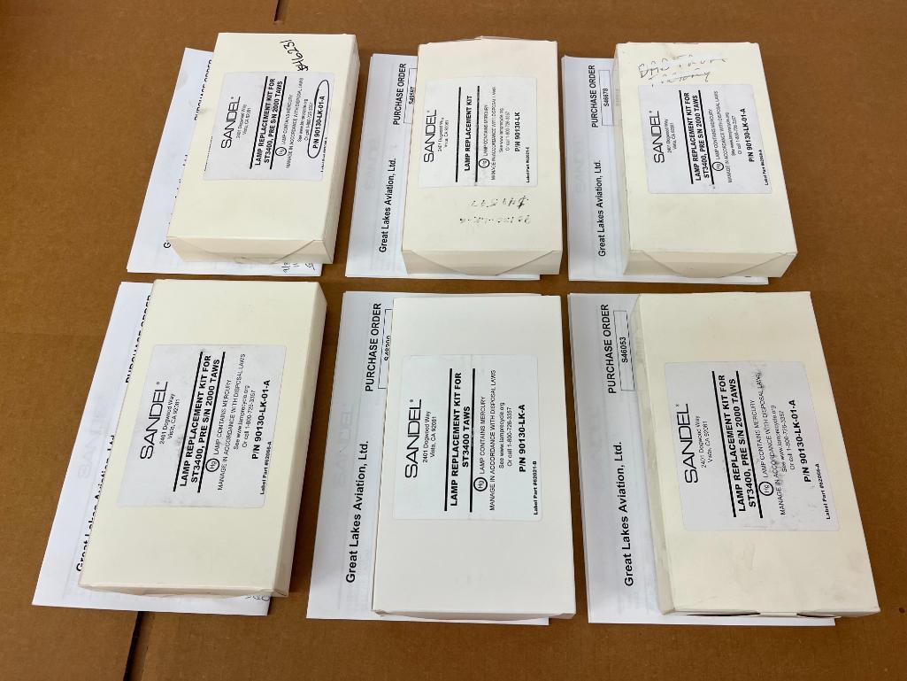 SANDEL ST3400 LAMP REPLACEMENT KITS (4) 90130-LK-01-A, (2) 90130-LK-A (NEW)