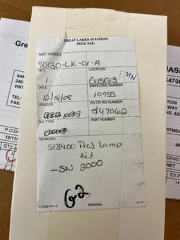 SANDEL ST3400 LAMP REPLACEMENT KITS (4) 90130-LK-01-A, (2) 90130-LK-A (NEW)