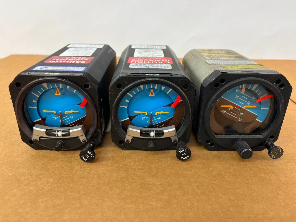 MID-CONTINENT & BF GOODRICH ATTITUDE INDICATORS (2) 4300-311, (1) 504-0111-905