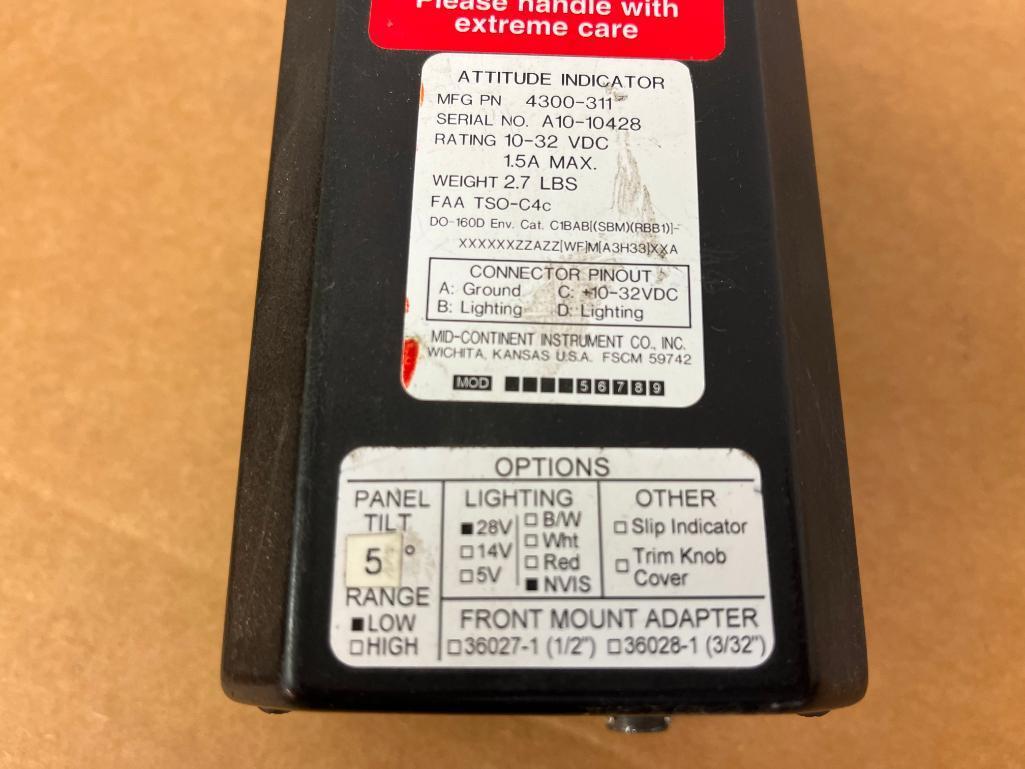 MID-CONTINENT & BF GOODRICH ATTITUDE INDICATORS (2) 4300-311, (1) 504-0111-905