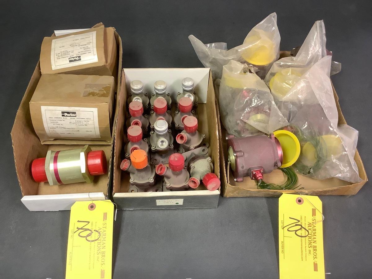 NEW PARKER VENT CHECK VALVES 2790542-101, 2790462-101 & FLOW CHECK VALVES MS28885-24