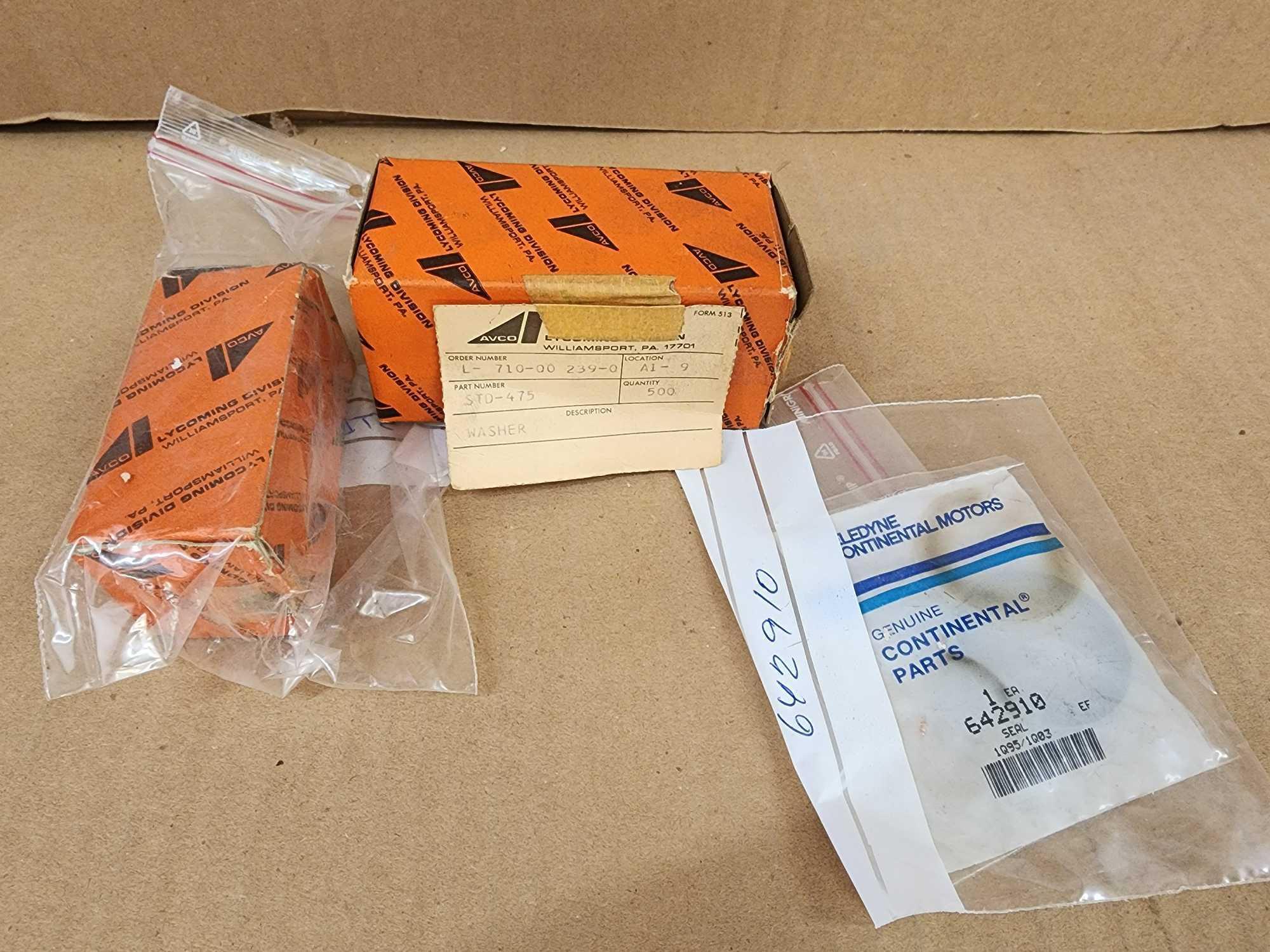 0-200 INTAKE ELBOWS 40246, CONTINENTAL OIL SEAL SA530917, ENGINE HARDWARE AND ACCY REPAIR INVENTORY