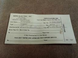 12 VOLT 70 AMP ALTERNATOR 1100667 (REPAIRED)