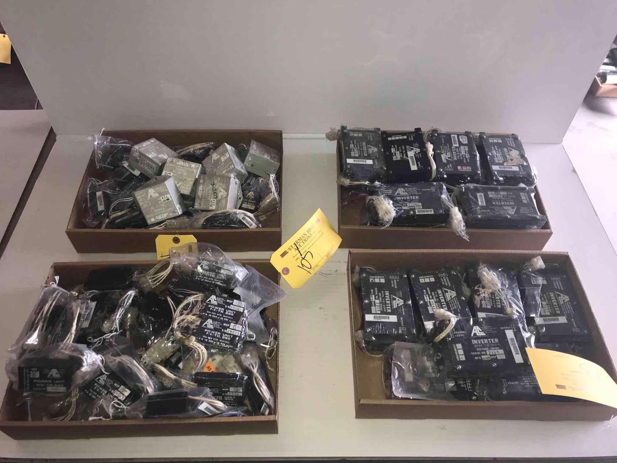 BOXES OF LIGHT POWER SUPPLIES & DIMMER UNITS