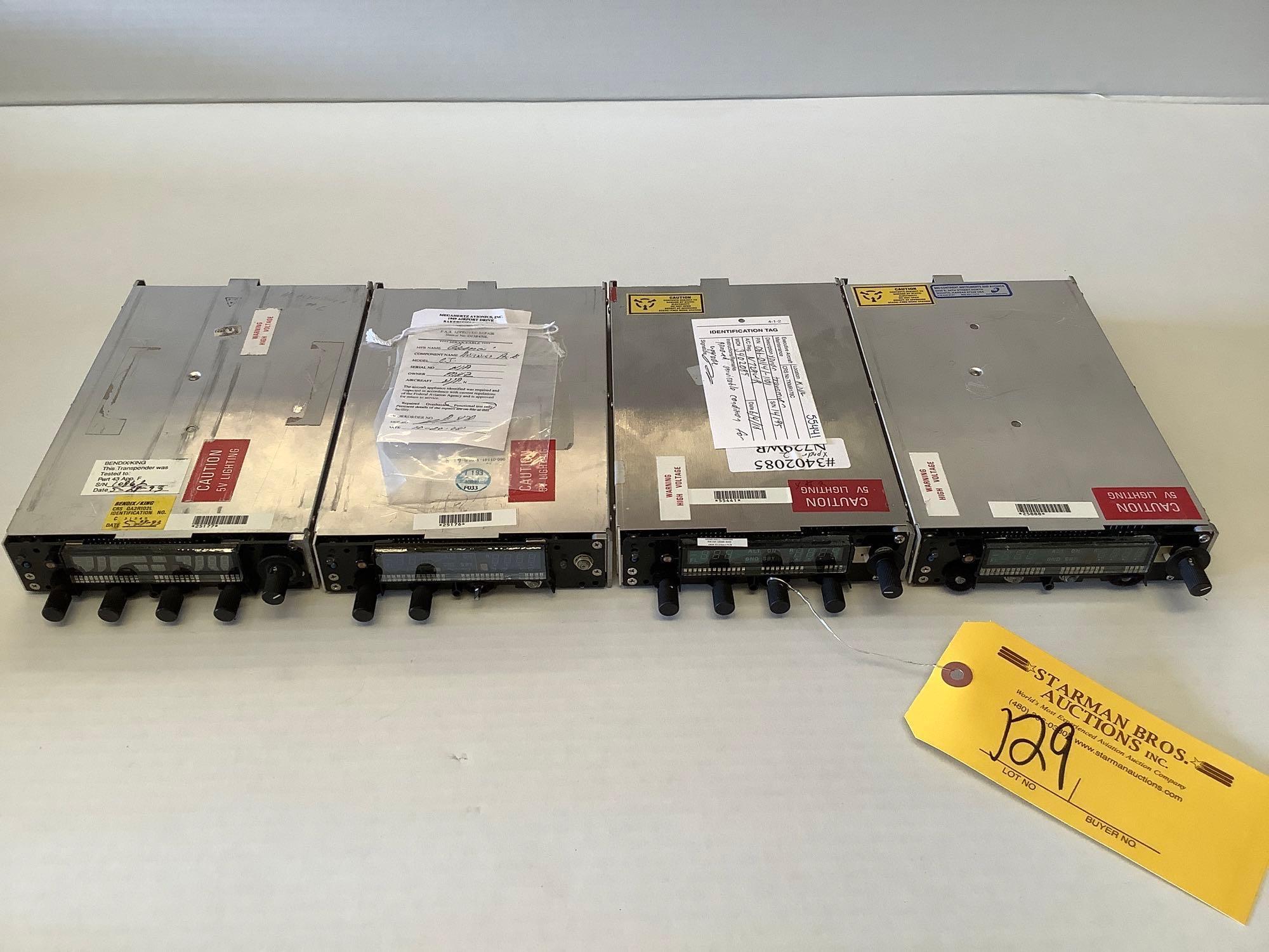 KING KT70 TRANSPONDERS (2 WITH DAMAGED KNOBS)