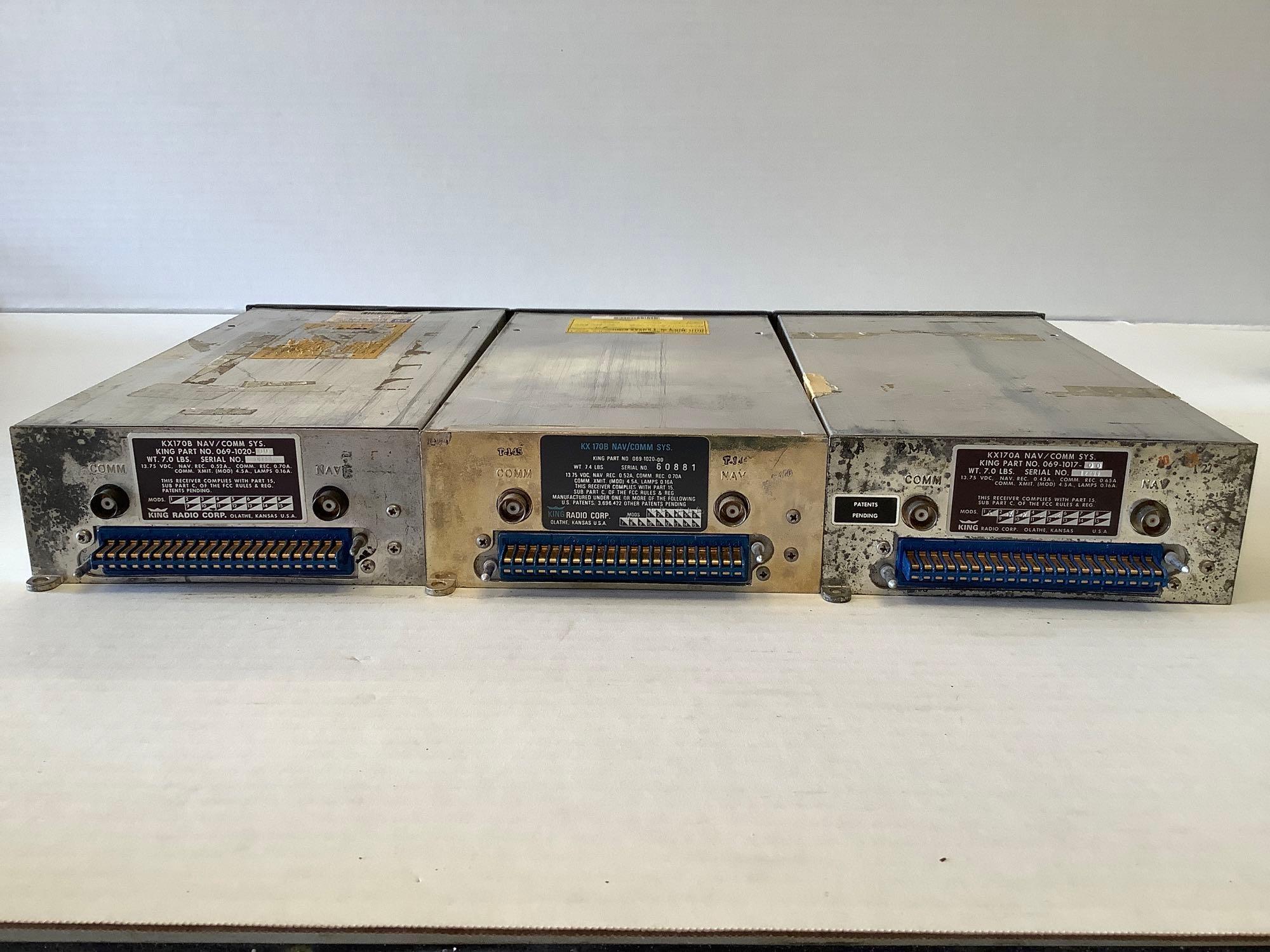 KING KX 170A/B, 175B NAV COMS AND TNL2000A GPS