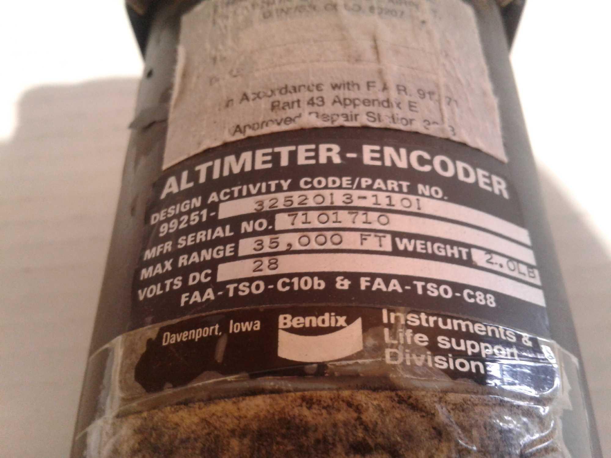 ALTIMETERS 16007-B46, WL/802, 101435-01211 & 99251