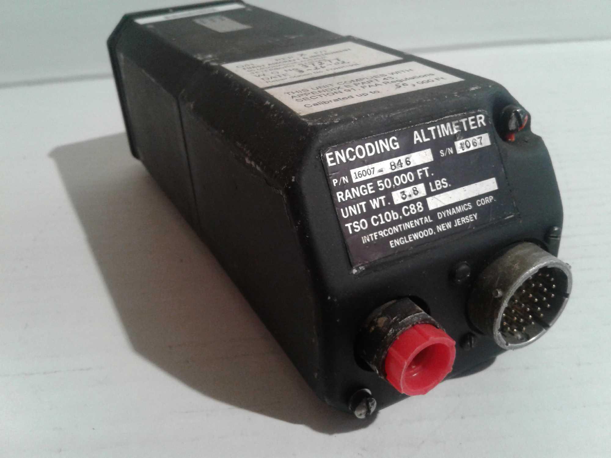 ALTIMETERS 16007-B46, WL/802, 101435-01211 & 99251