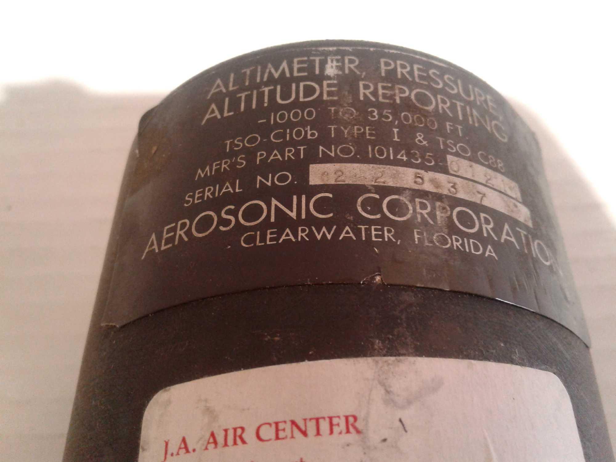 ALTIMETERS 16007-B46, WL/802, 101435-01211 & 99251