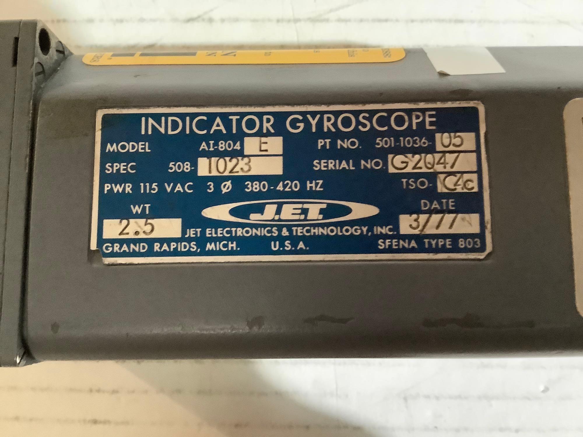 AI-804E & -804JB GYRO'S 501-1105-03 & 501-1036-05