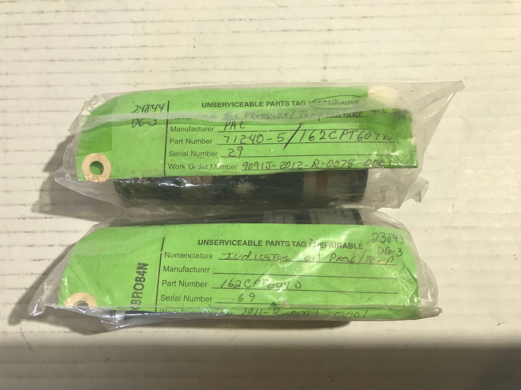 OIL TEMP/PSI INDICATORS 71240-5/162CPT604D & 130-380045-7