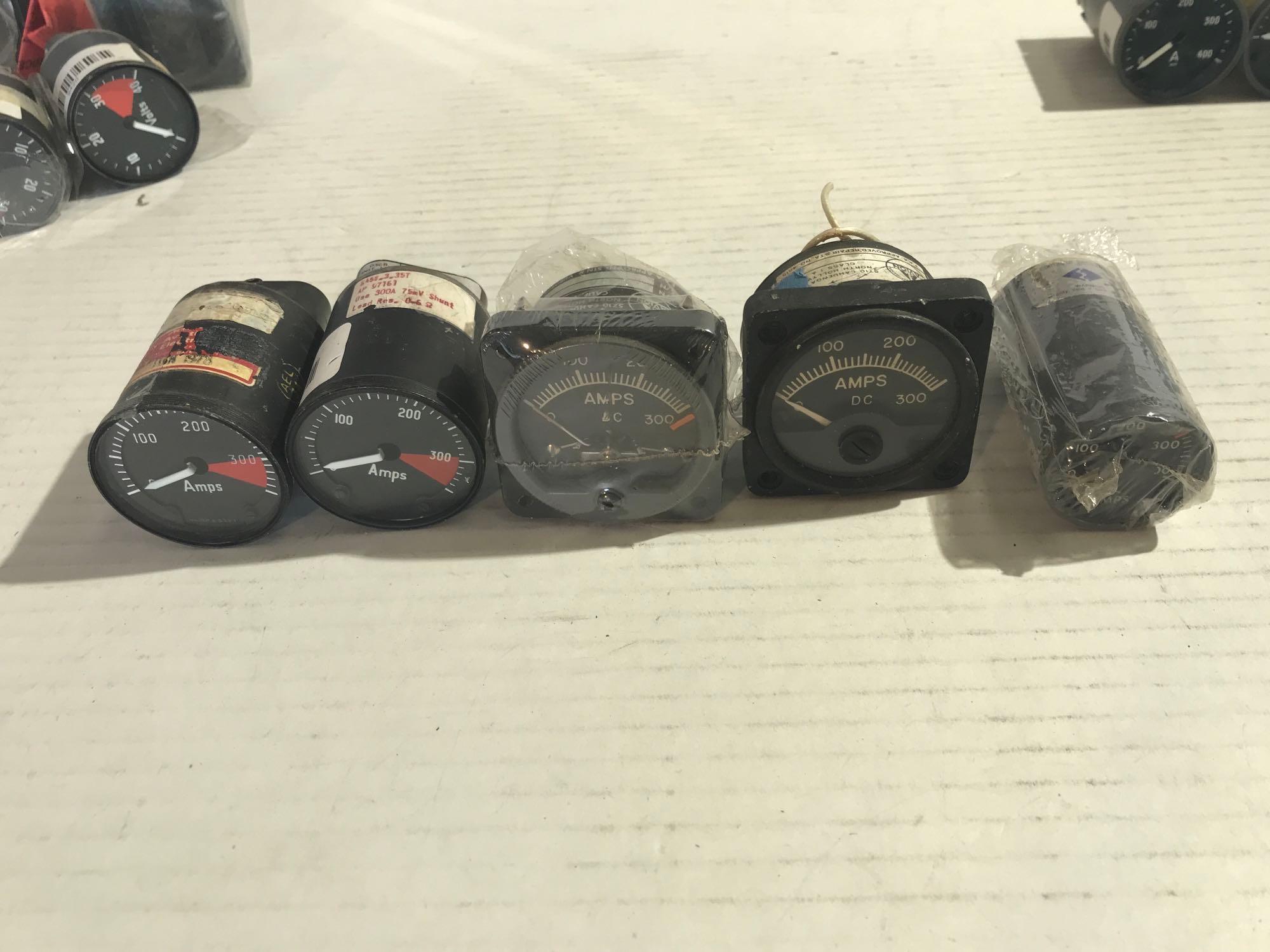 BOXES OF AMP/VOLT & MISC INDICATORS
