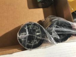 BOXES OF AMP/VOLT & MISC INDICATORS