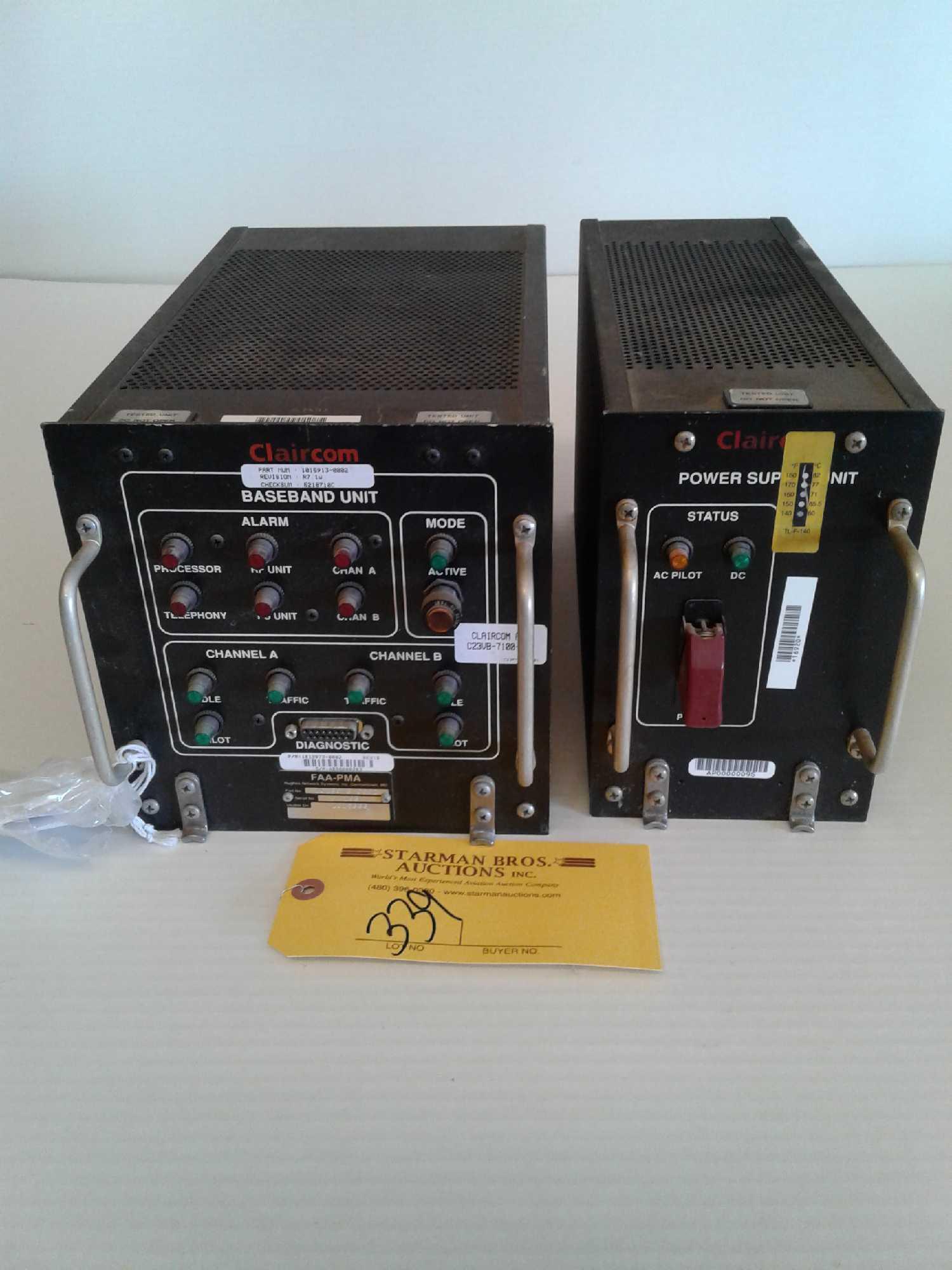 (LOT) CLAIRCOM UNITS (1 INSPECTED)