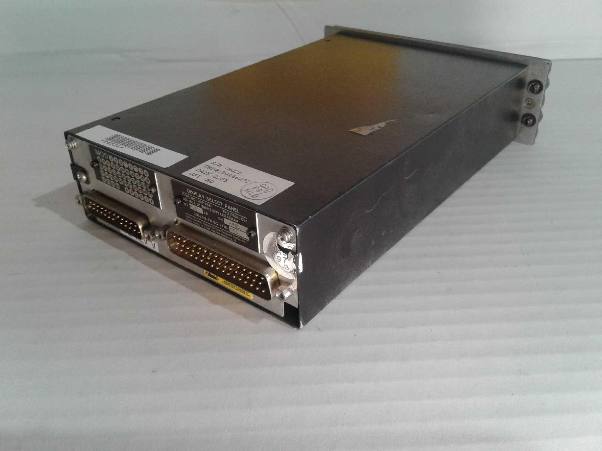 HONEYWELL RI-206, 4026206-902 & COLLINS DCP-85E, 622-6794-002 & DSP-85B, 622-9116-001 CONTROL PANELS