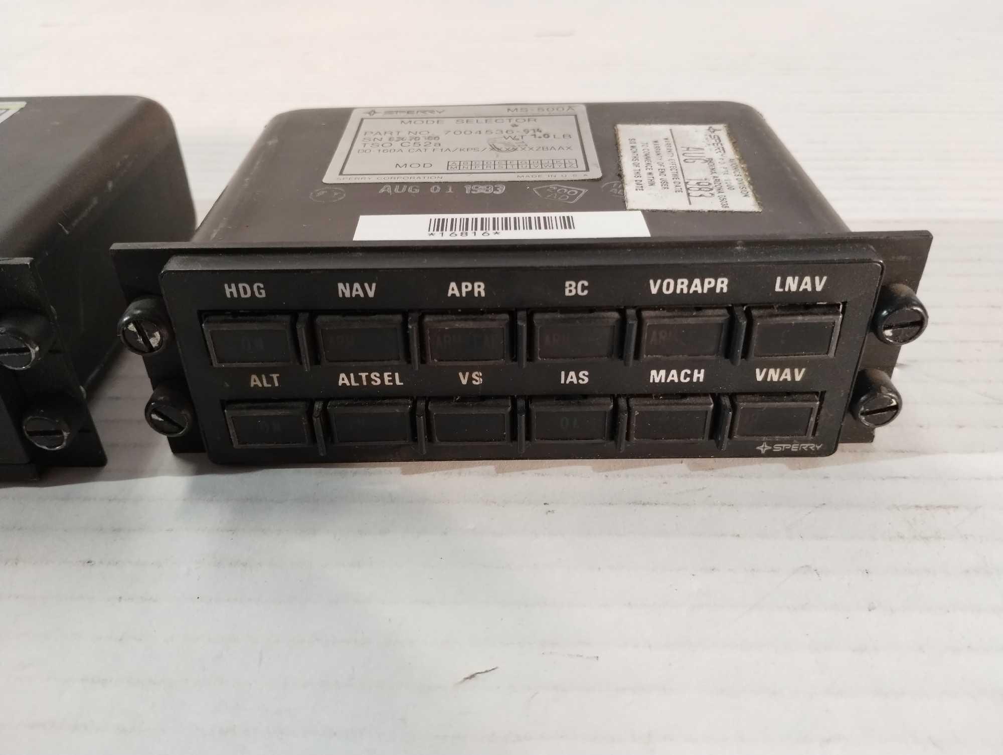 (LOT) HONEYWELL THRUST RATING PANEL 4058254-901 & MS-500/500A PANELS