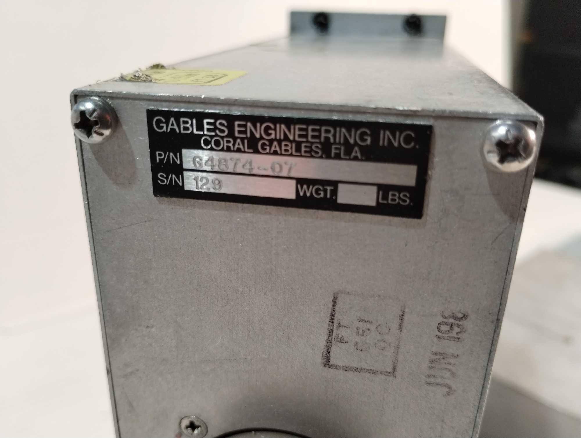 CABLES RADIO CONTROL PANELS G-5325A, G-6136B, G-4118, G-4501A, G-5717A, G-5708A (INSPECTED), G-5334