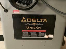 DELTA PLATINUM EDITION UNISAW WITH TABLE EXTENSION