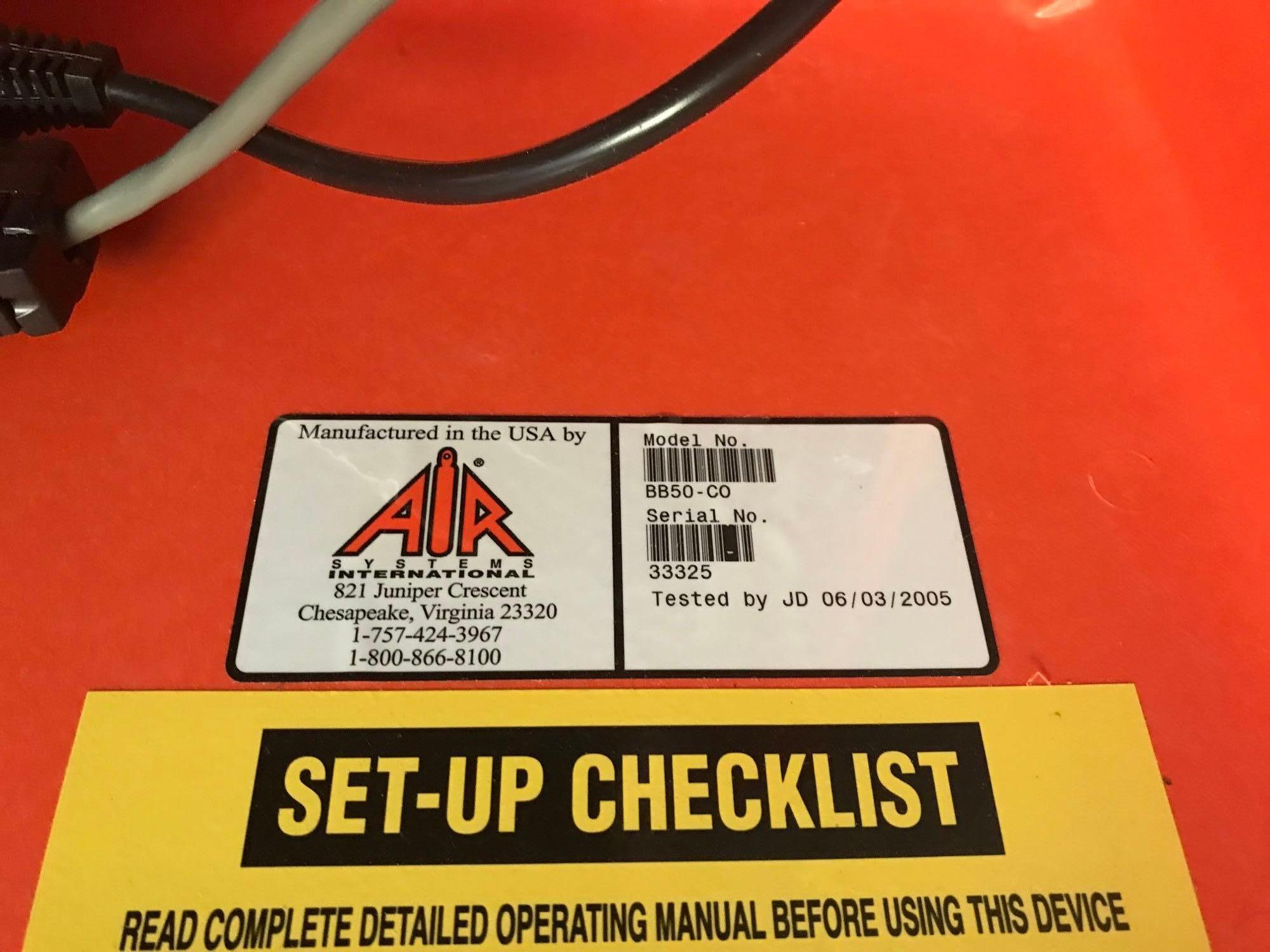 AIR SYSTEMS INTERNATIONAL MODEL BB50-CO BREATHER BOX FILTER SYSTEM