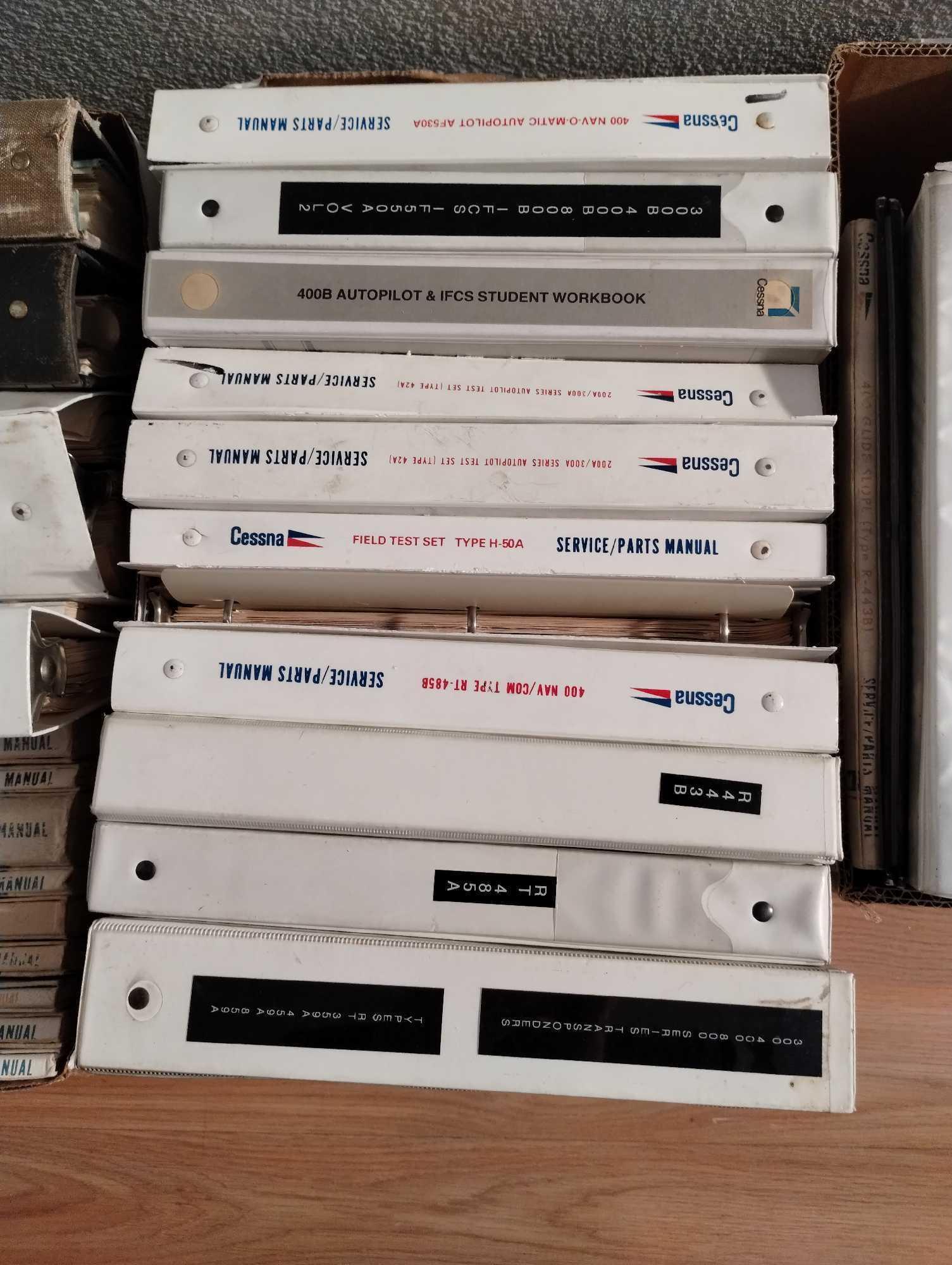 BOXES OF KING, BENDIX & CESSNA AVIONICS REPAIR MANUALS