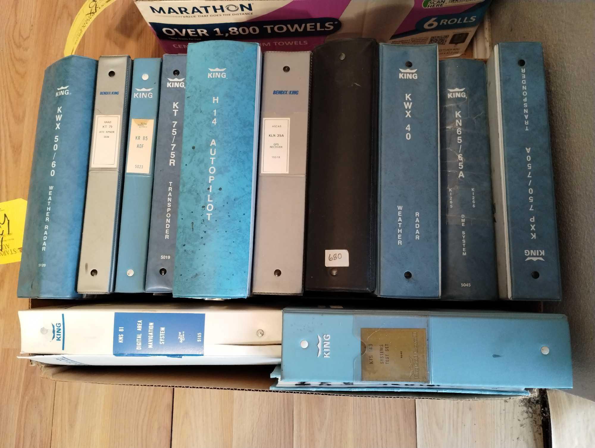 BOXES OF KING, BENDIX & CESSNA AVIONICS REPAIR MANUALS