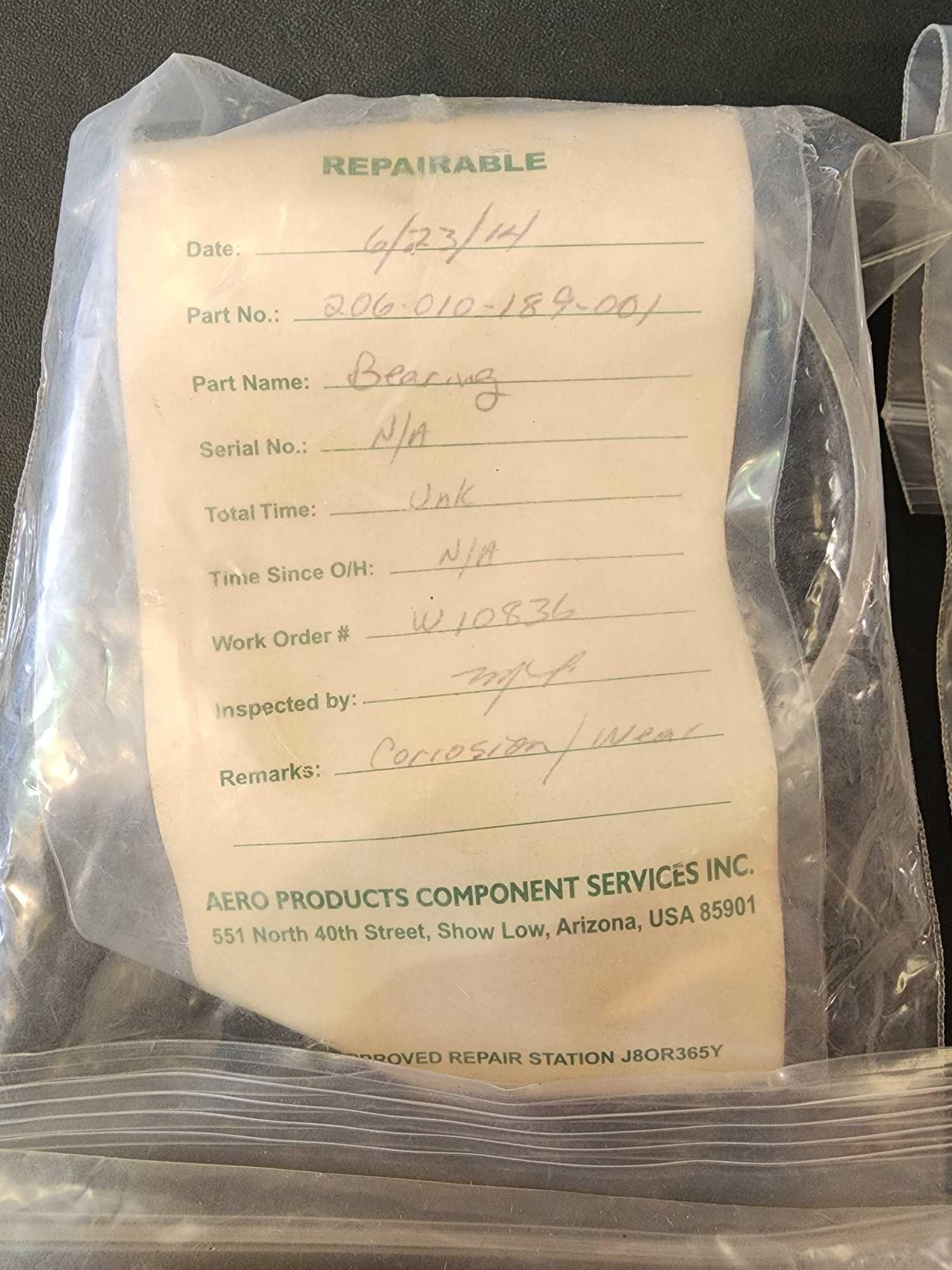 BOXES OF USED 206 TRANSMISSION & SWASHPLATE BEARINGS