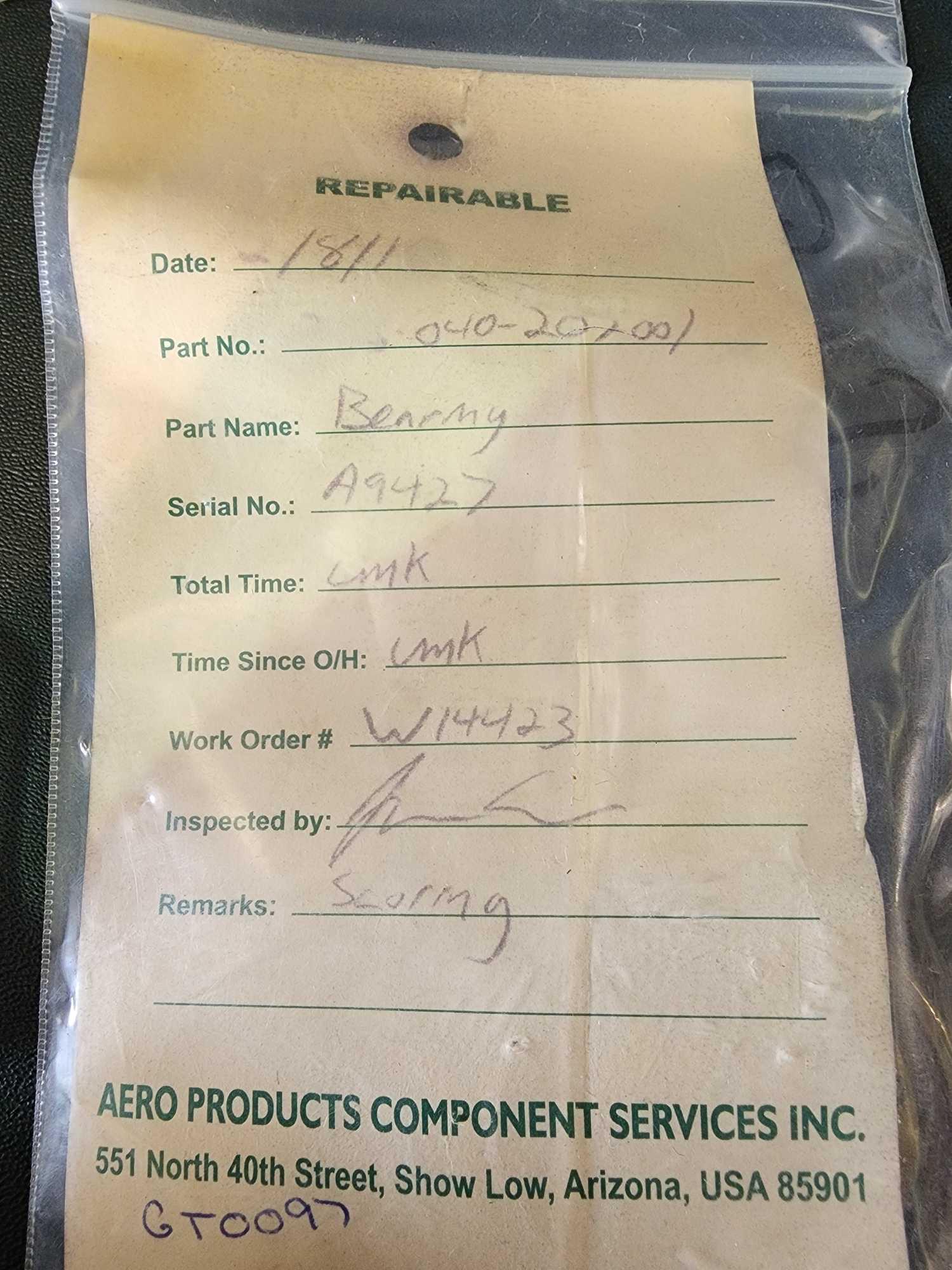 BOXES OF USED 206 TRANSMISSION & SWASHPLATE BEARINGS