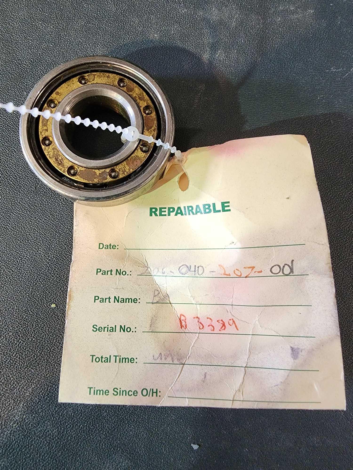 BOXES OF USED 206 TRANSMISSION & SWASHPLATE BEARINGS