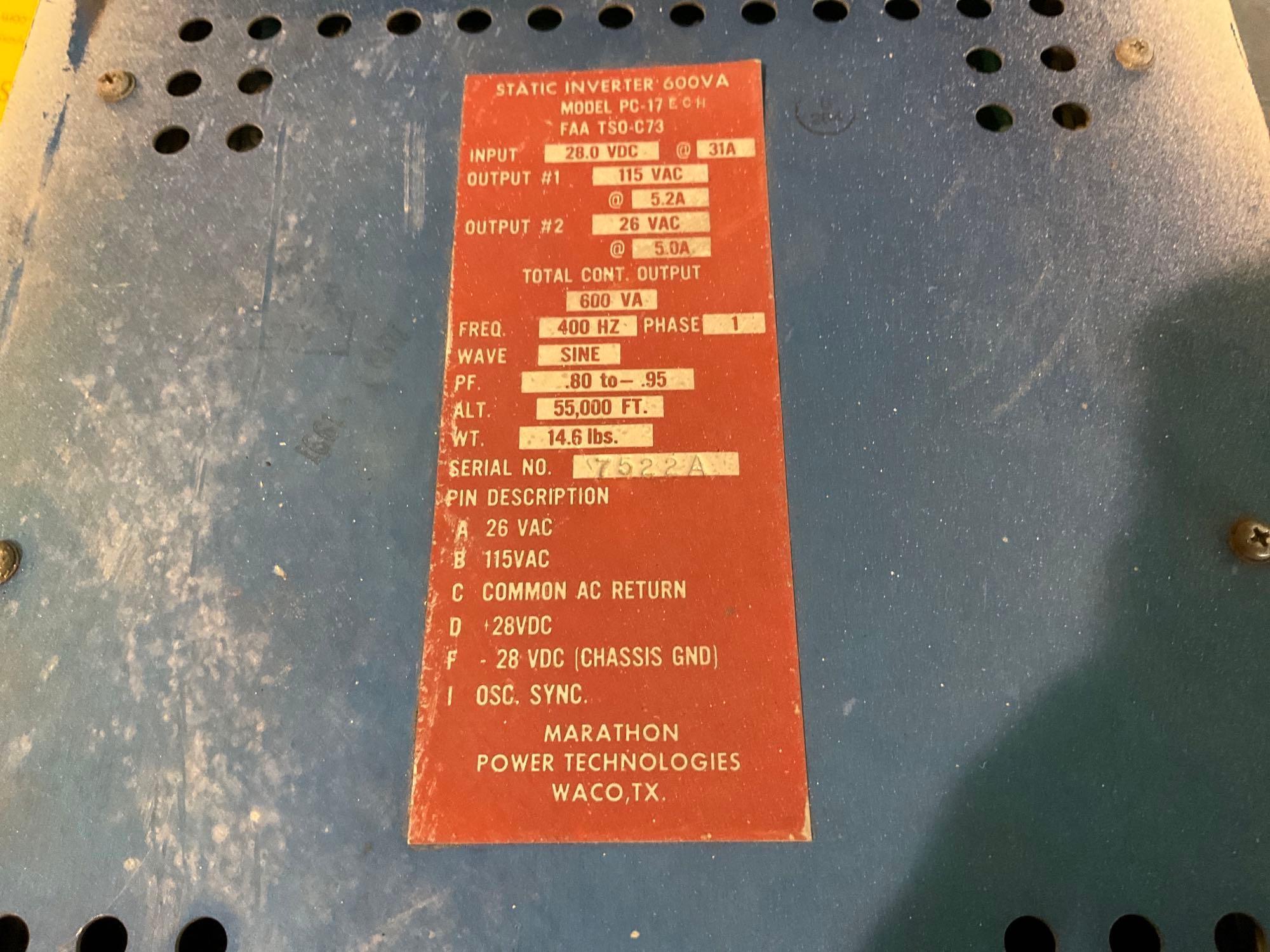 PC-17ECH STATIC INVERTER (A/R)
