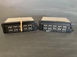 COLLINS FCP-65 CONTROL PANELS 622-5789-004 (1 A/R & 1 NO TAG)