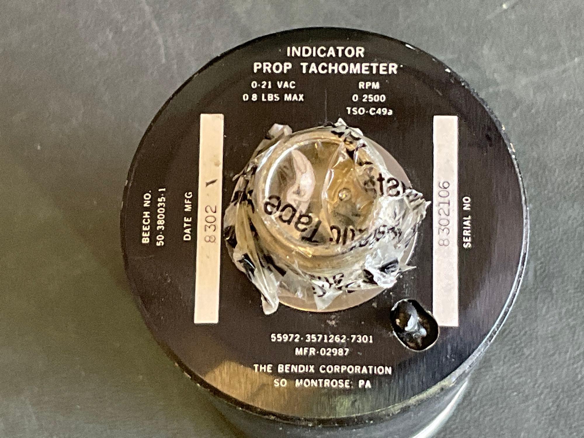 BEECHCRAFT PROP RPM INDICATORS 50-380035-1 & -5 (ALL A/R)
