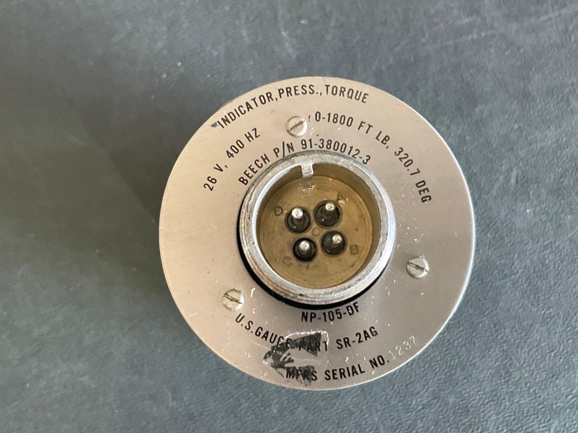 BEECHCRAFT TORQUE INDICATORS 91-380012-3 (BOTH A/R)