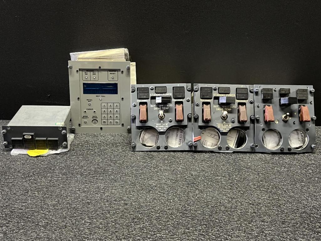 STANDBY POWER & MISC CONTROL PANELS (3) 69-37315-75, (1) 69-37352-11, (1) RDAM8126-10 (INSPECTED)