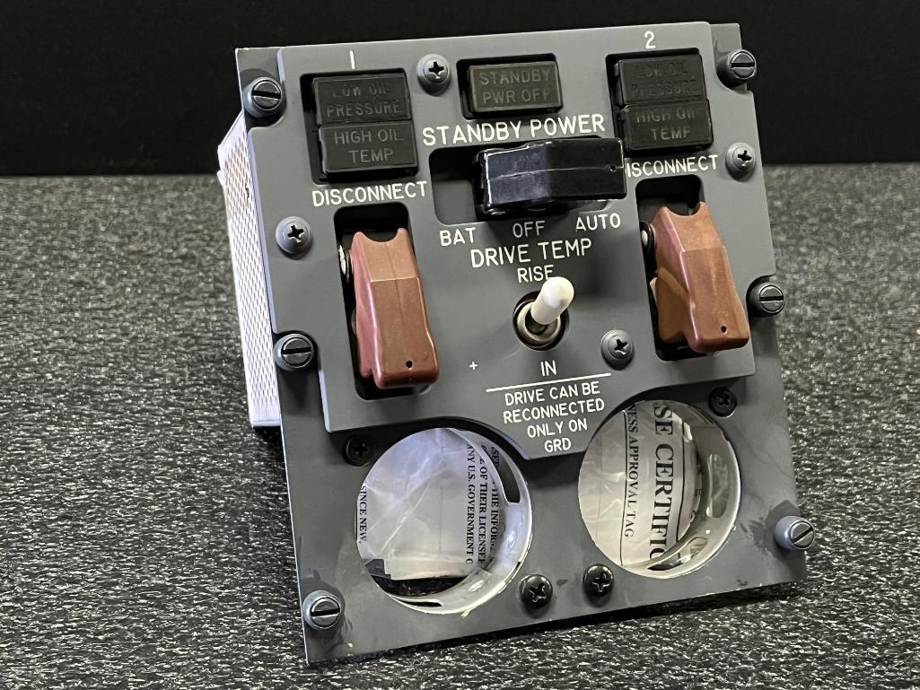 STANDBY POWER & MISC CONTROL PANELS (3) 69-37315-75, (1) 69-37352-11, (1) RDAM8126-10 (INSPECTED)