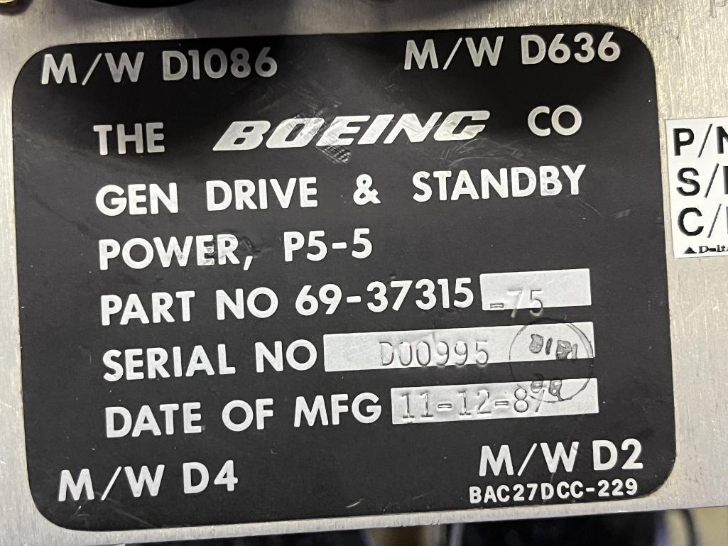 STANDBY POWER & MISC CONTROL PANELS (3) 69-37315-75, (1) 69-37352-11, (1) RDAM8126-10 (INSPECTED)