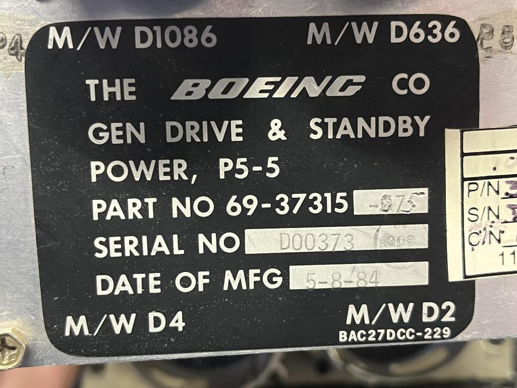STANDBY POWER & MISC CONTROL PANELS (3) 69-37315-75, (1) 69-37352-11, (1) RDAM8126-10 (INSPECTED)