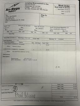 A320 HYDRAULIC RESERVOIR C19DS0014 (REPAIRED)