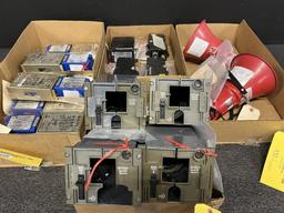 (LOT) A300 CREW MASK BOXES, POWER SUPPLIES, & MISC [18 LINE ITEMS]