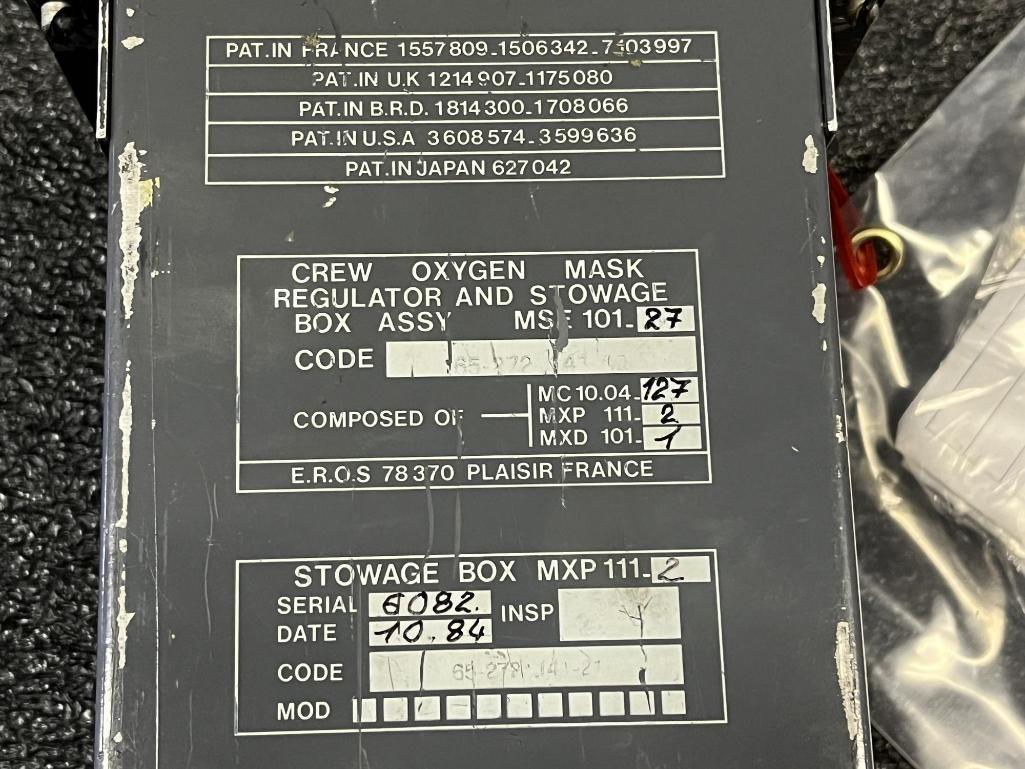 (LOT) A300 CREW MASK BOXES, POWER SUPPLIES, & MISC [18 LINE ITEMS]