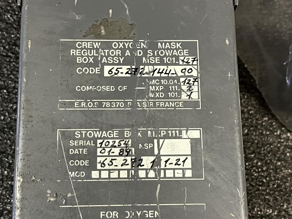 (LOT) A300 CREW MASK BOXES, POWER SUPPLIES, & MISC [18 LINE ITEMS]