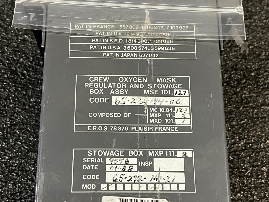(LOT) A300 CREW MASK BOXES, POWER SUPPLIES, & MISC [18 LINE ITEMS]