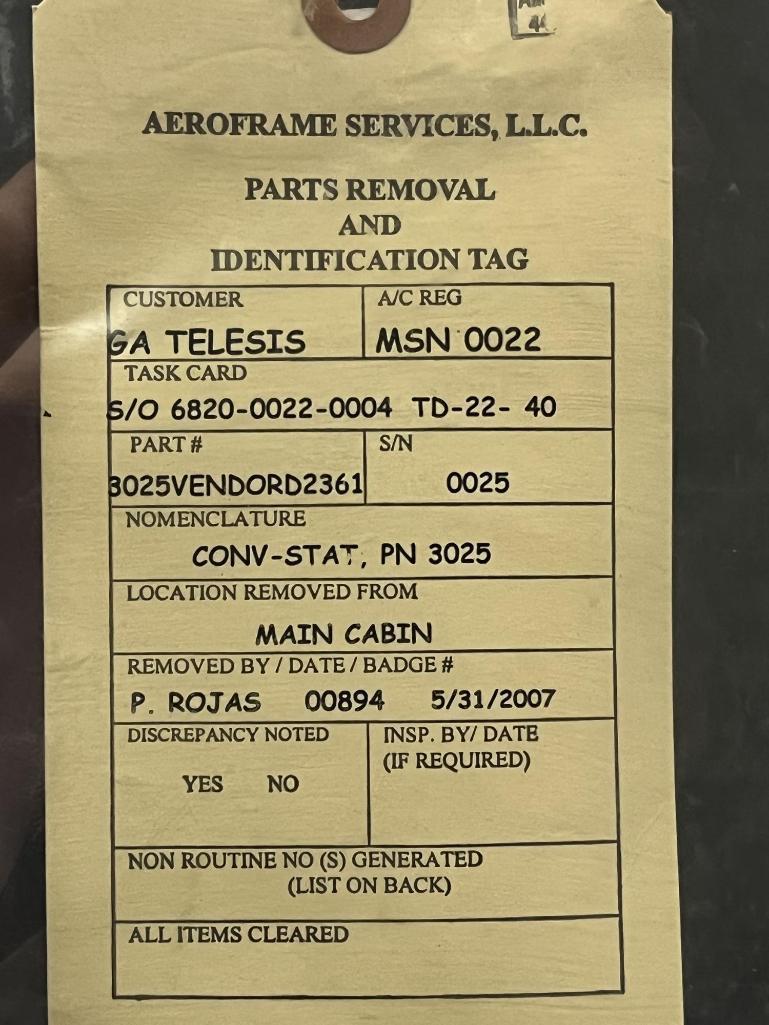 (LOT) A300 CREW MASK BOXES, POWER SUPPLIES, & MISC [18 LINE ITEMS]
