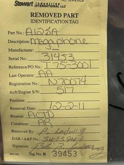(LOT) A300 CREW MASK BOXES, POWER SUPPLIES, & MISC [18 LINE ITEMS]