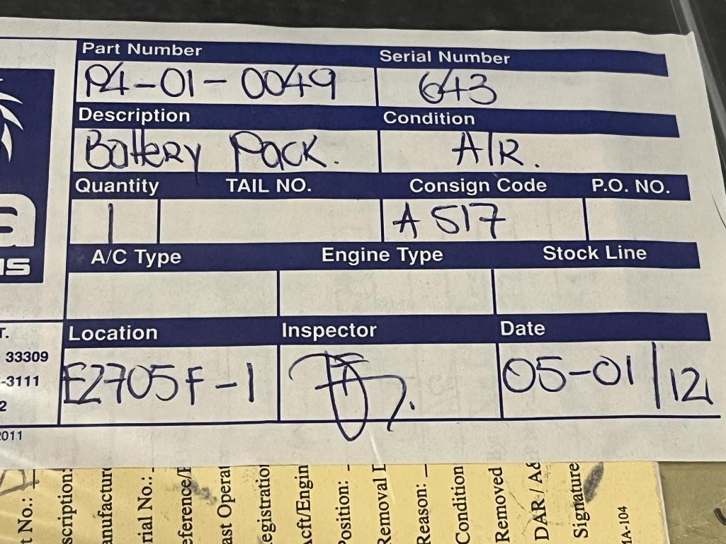 (LOT) A300 CREW MASK BOXES, POWER SUPPLIES, & MISC [18 LINE ITEMS]