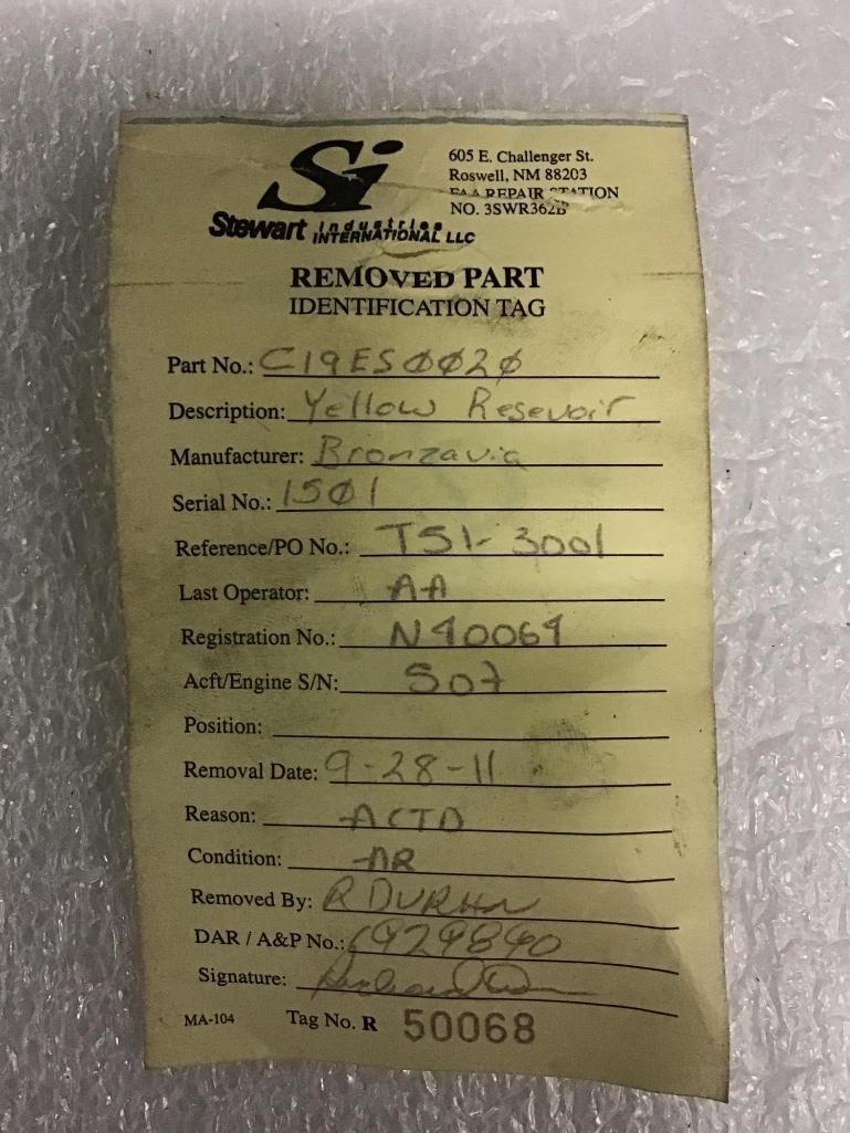 (LOT) A300 HYDRAULIC MANIFOLDS, RESERVOIRS, & MISC [15 LINE ITEMS]