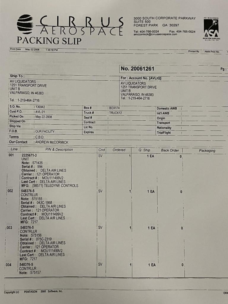 B737 FUEL MANAGEMENT CONTROL MODULE 69-37335-88 (INSPECTED)