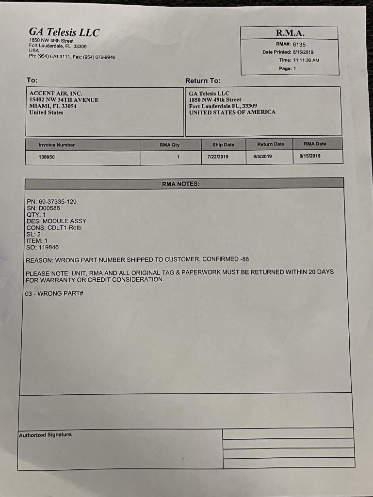 B737 FUEL MANAGEMENT CONTROL MODULE 69-37335-88 (INSPECTED)